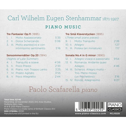 Piano Classics Stenhammar: Piano Music