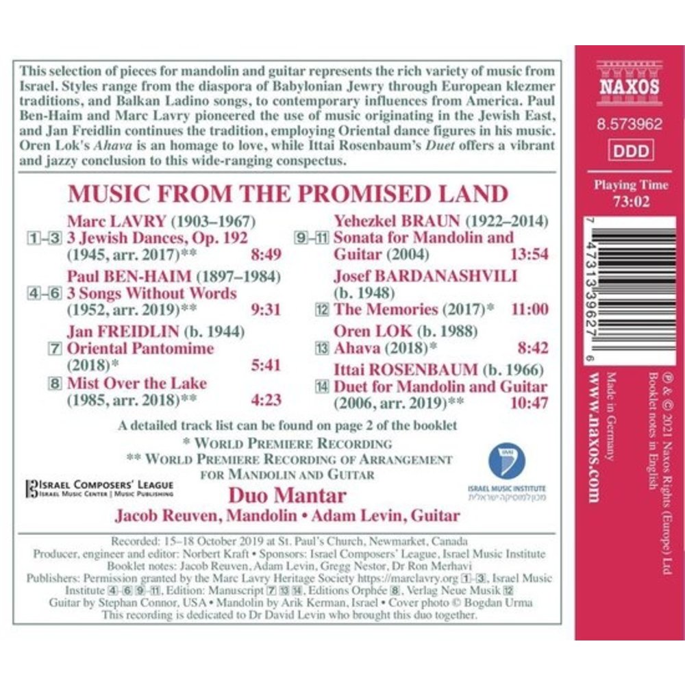 Naxos Music from the Promised Land