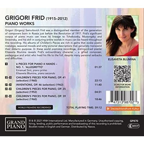 Grand Piano Frid: Piano Works