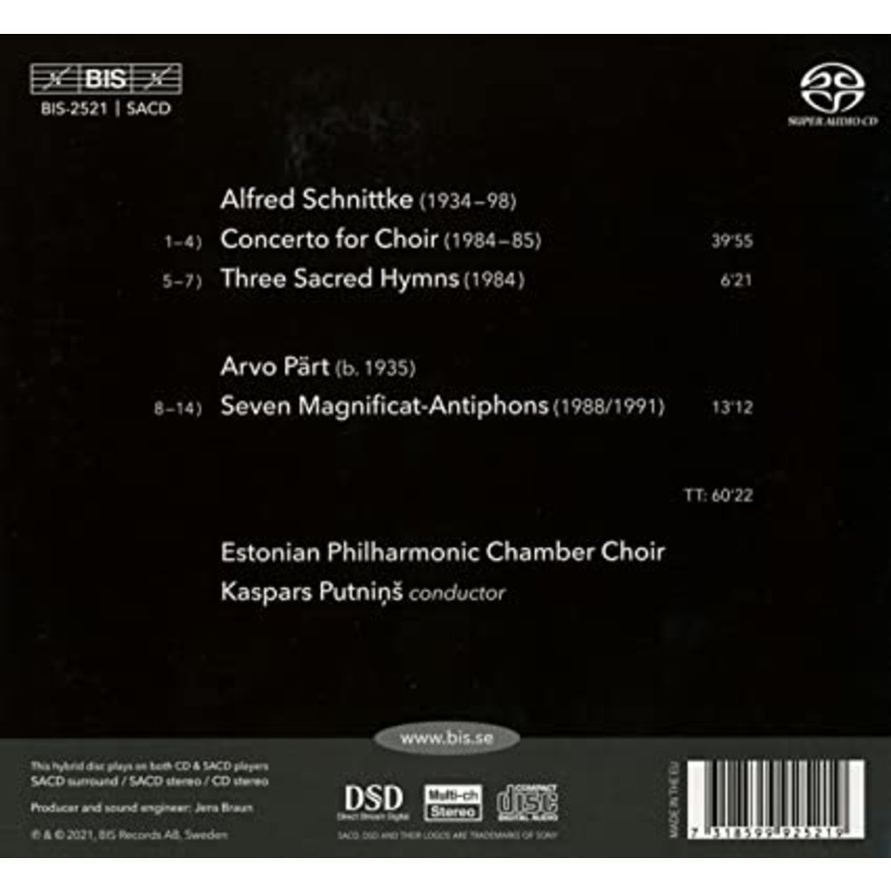 BIS Schnittke, Pärt: Choral Works