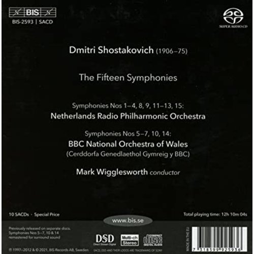 BIS Shostakovich: Fifteen Symphonies