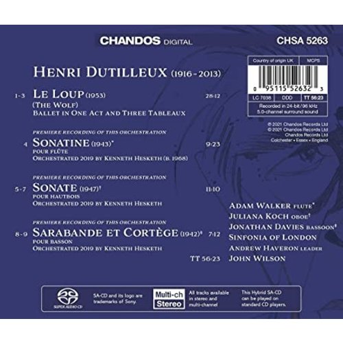 CHANDOS Dutilleux: Le Loup