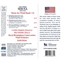 Naxos SOUSA: MUSIC FOR WIND BAND, VOL. 21