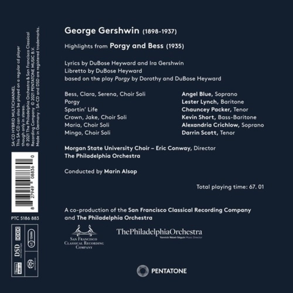 Pentatone GERSHWIN: PORGY AND BESS (HIGHLIGHTS)