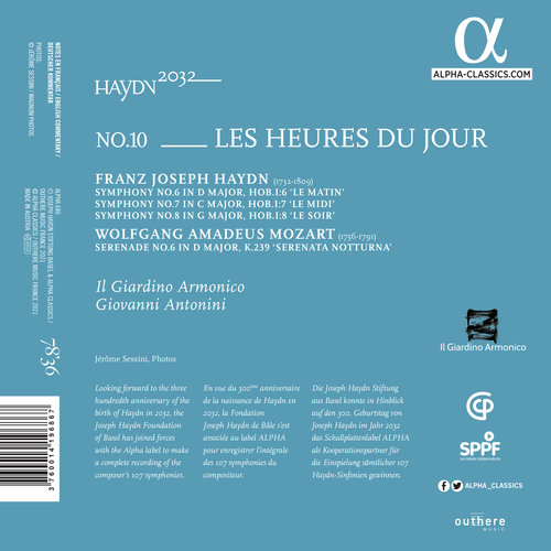 ALPHA HAYDN 2032, VOL. 10: LES HEURES DU JOUR