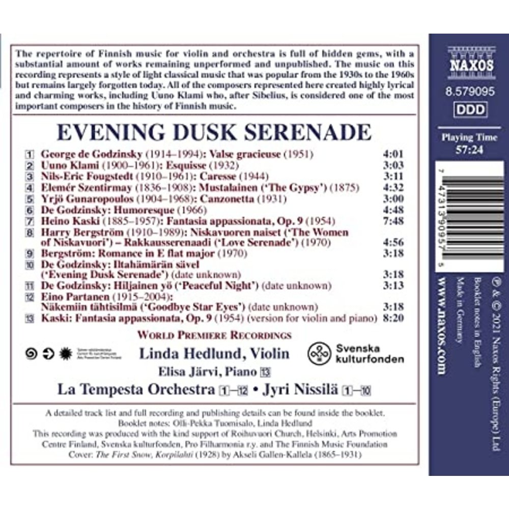 Naxos EVENING DUSK SERENADE