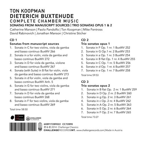 Buxtehude: Complete Chamber Music (3CD)
