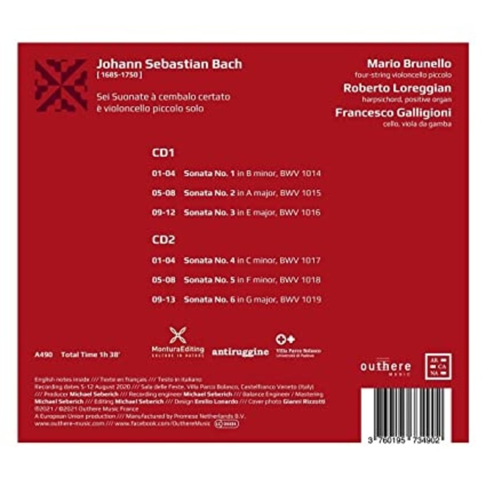 Arcana BACH: SEI SUONATE A CEMBALO CERTATO E VIOLONCELLO