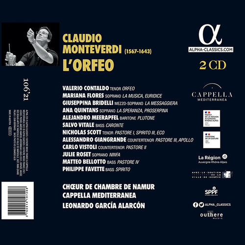 ALPHA MONTEVERDI: L'ORFEO 2CD