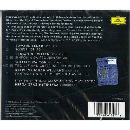 Deutsche Grammophon Mirga Gražinytė-Tyla: The British Project