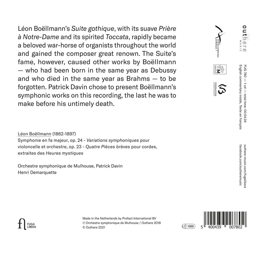 SYMPHONIE EN FA MAJEUR, VARIATIONS SYMPHONIQUES &