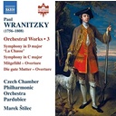 Naxos WRANITZKY: ORCHESTRAL WORKS, VOL. 3