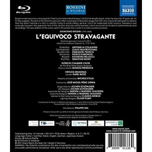 Naxos ROSSINI: L'EQUIVOCO STRAVAGANTE (1BLURAY)