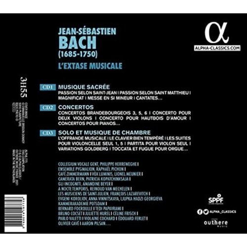 ALPHA J.S. BACH: L'EXTASE MUSICALE (3CD)