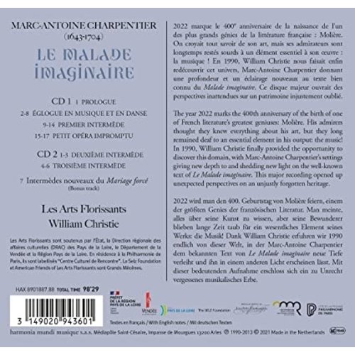 Harmonia Mundi CHARPENTIER: LE MALADE IMAGINAIRE