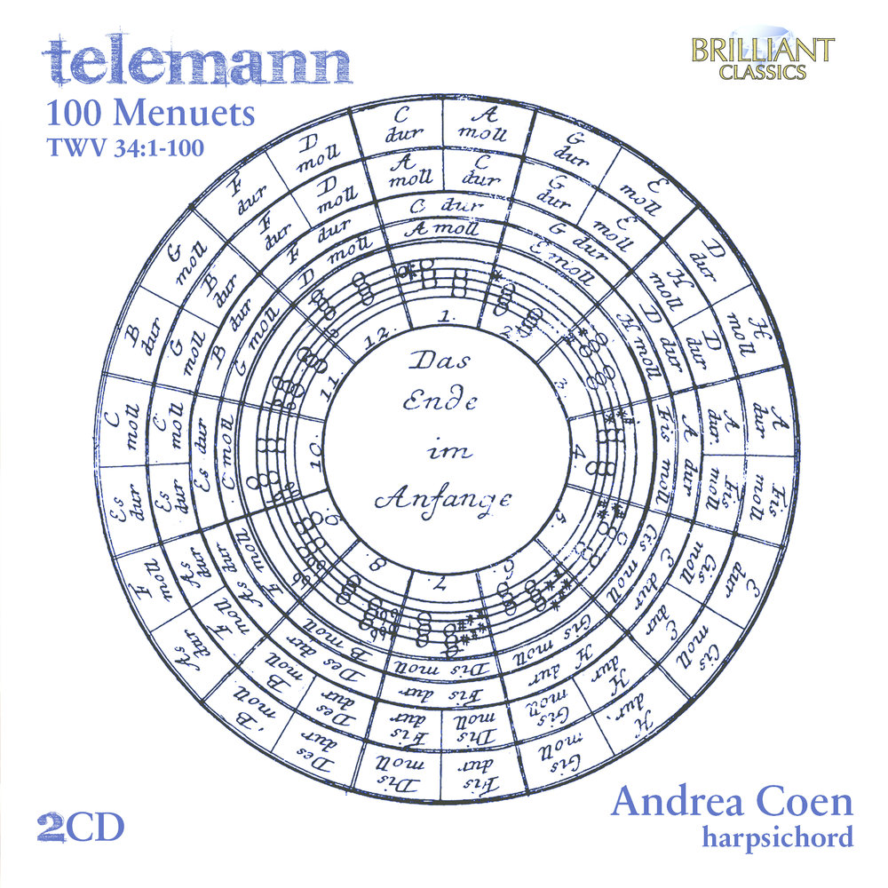 Brilliant Classics TELEMANN: 100 MENUETS TWV 34:1-100 (2CD)