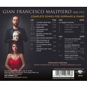 Brilliant Classics MALIPIERO: COMPLETE SONGS FOR SOPRANO AND PIANO (3CD)