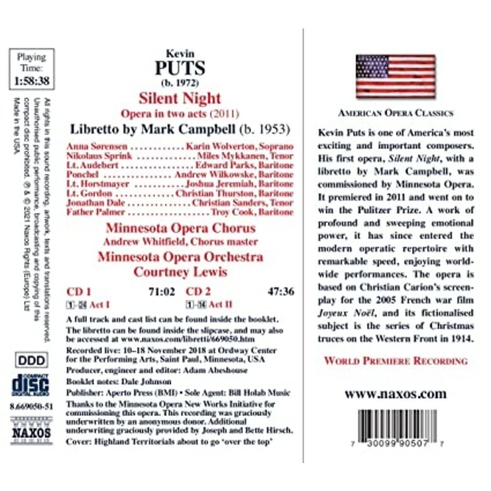 Naxos PUTS: SILENT NIGHT