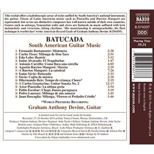 Naxos BATUCADA - SOUTH AMERICAN GUITAR MUSIC