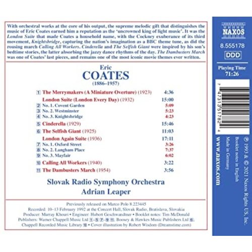 Naxos COATES: BRITISH LIGHT MUSIC, VOL. 3 - LONDON SUITE