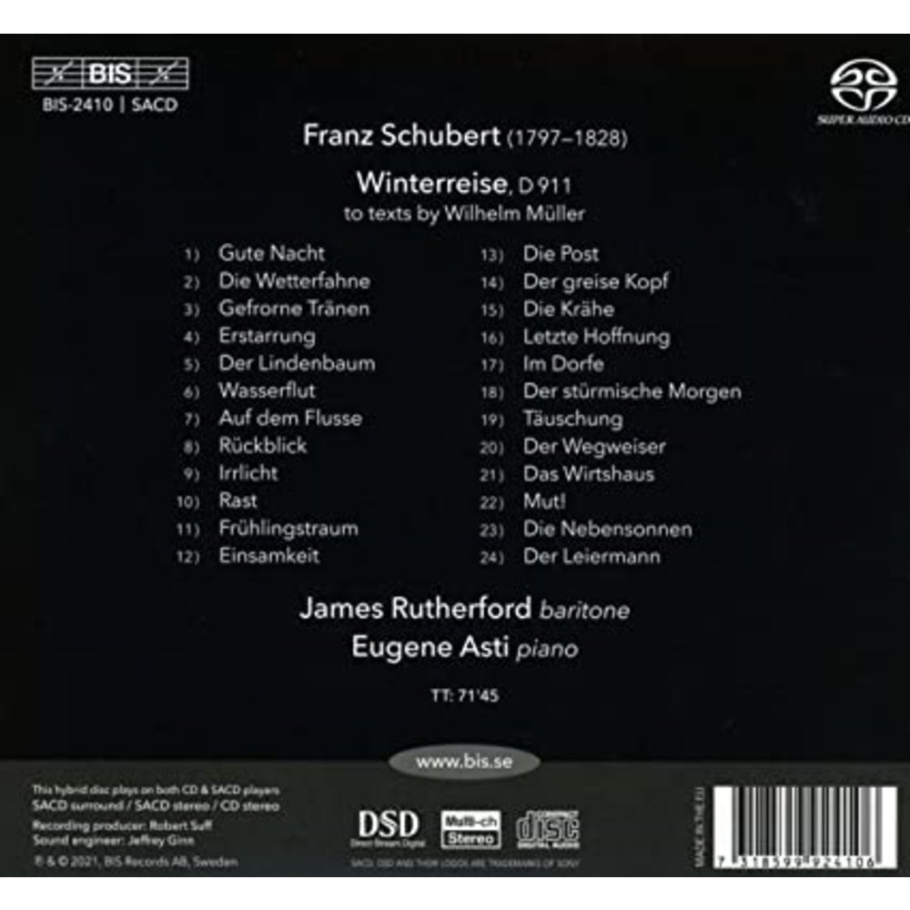 BIS SCHUBERT: WINTERREISE