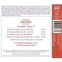 Naxos BRAHMS: COMPLETE SONGS  1 - OPP. 32, 43, 86 AND 105