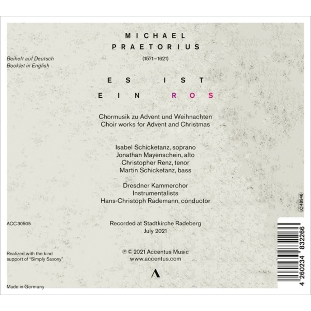 PRAETORIUS: ES IST EIN ROS