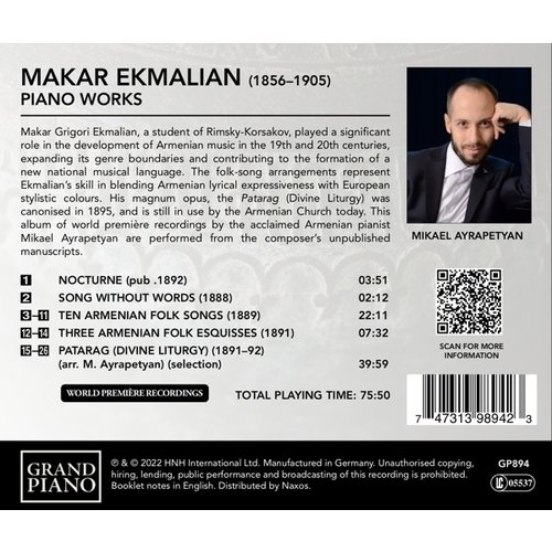 Grand Piano EKMALIAN: PIANO WORKS