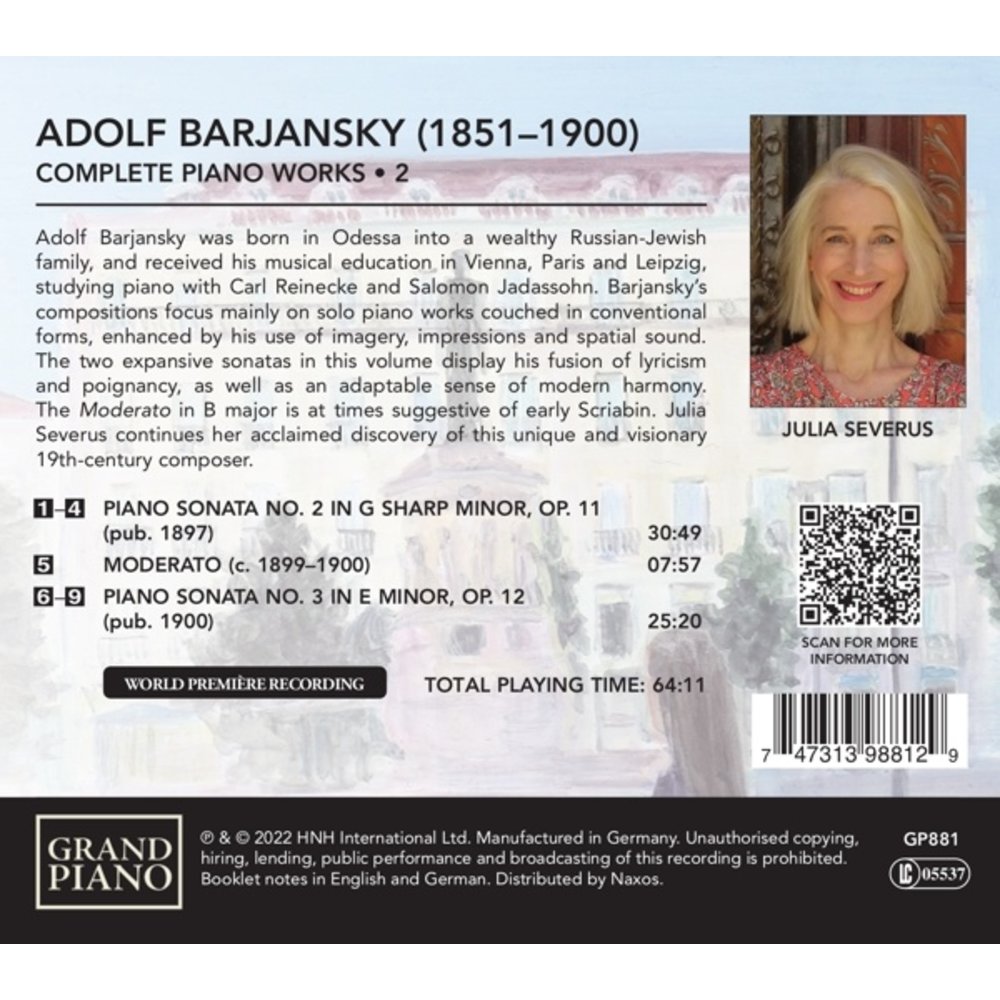 Grand Piano BARJANSKY: COMPLETE PIANO WORKS . 2