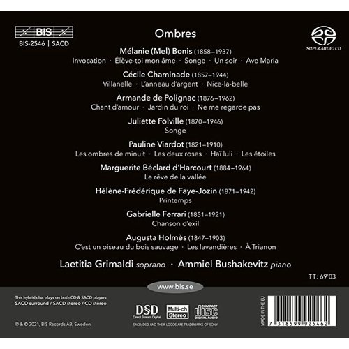 BIS OMBRES - WOMEN COMPOSERS OF LA BELLE EPOQUE