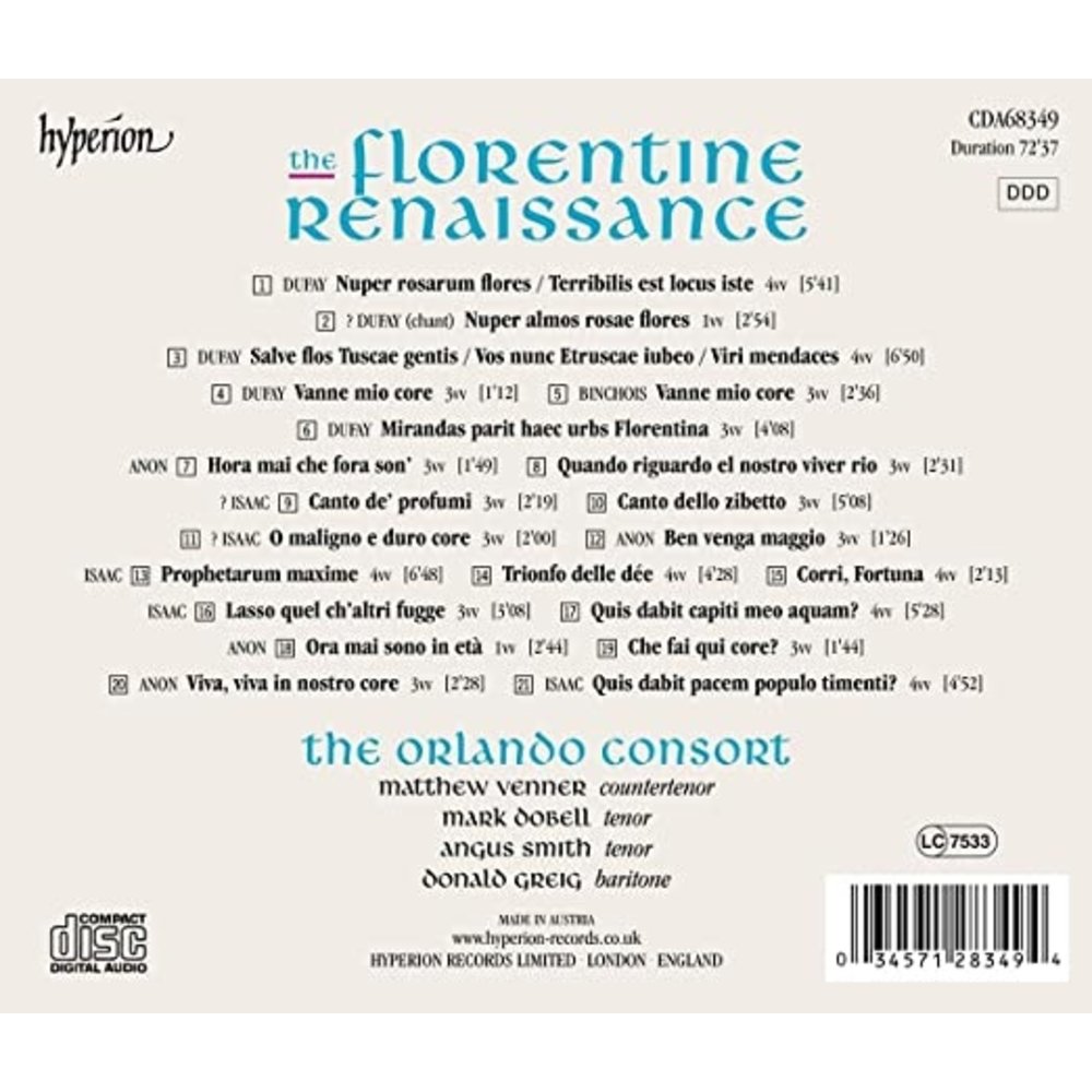Hyperion THE FLORENTINE RENAISSANCE