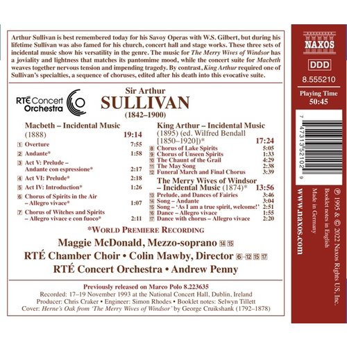 Naxos SULLIVAN: INCIDENTAL MUSIC