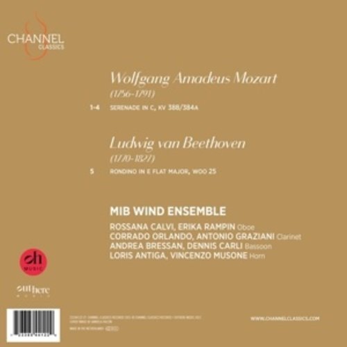 CHANNEL CLASSICS BEETHOVEN: RONDINO & WIND OCTET - MOZART: SERENADE