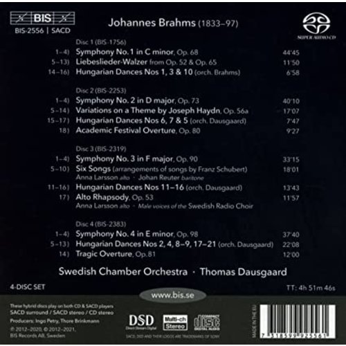 BIS BRAHMS: SYMPHONIES 1-4