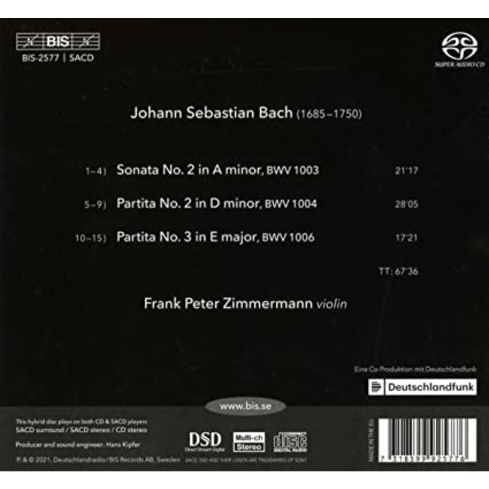 BIS J.S. BACH: SONATAS AND PARTITAS, VOL. 1