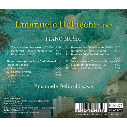 Piano Classics DELUCCHI: PIANO MUSIC