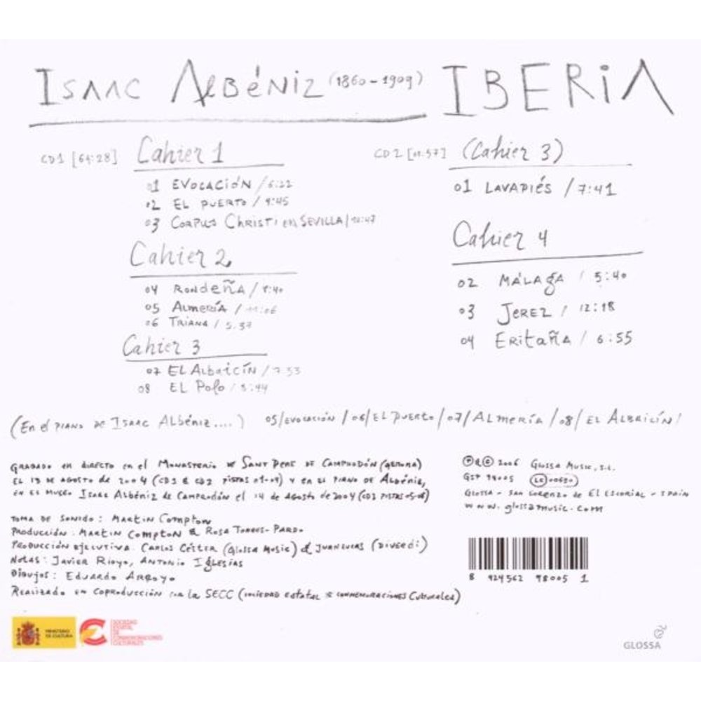 GLOSSA ALBENIZ: IBERIA (2CD)