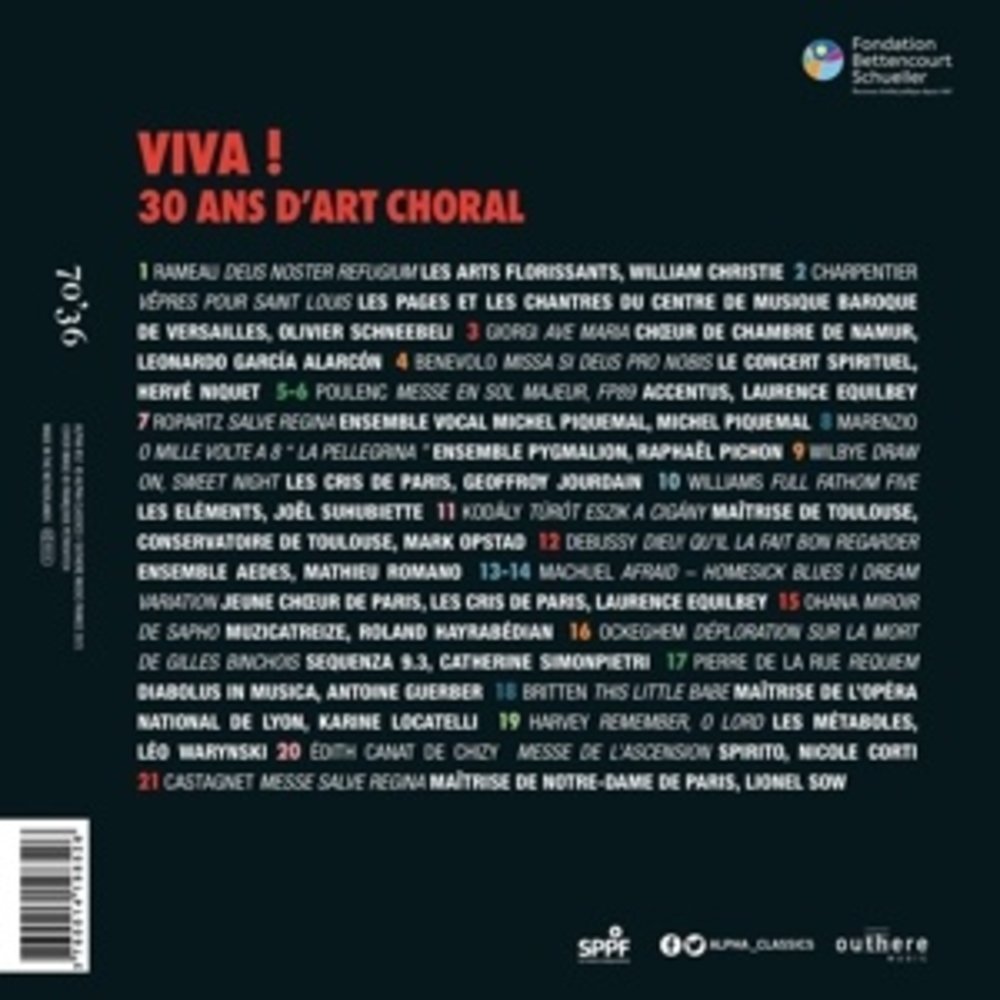 ALPHA VIVA ! 30 ANS D'ART CHORAL