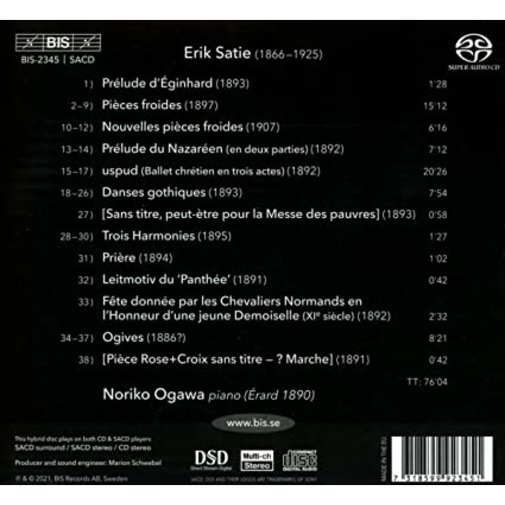 SATIE: SOLO PIANO VOL. 5