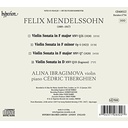 Hyperion MENDELSSOHN: VIOLIN SONATAS