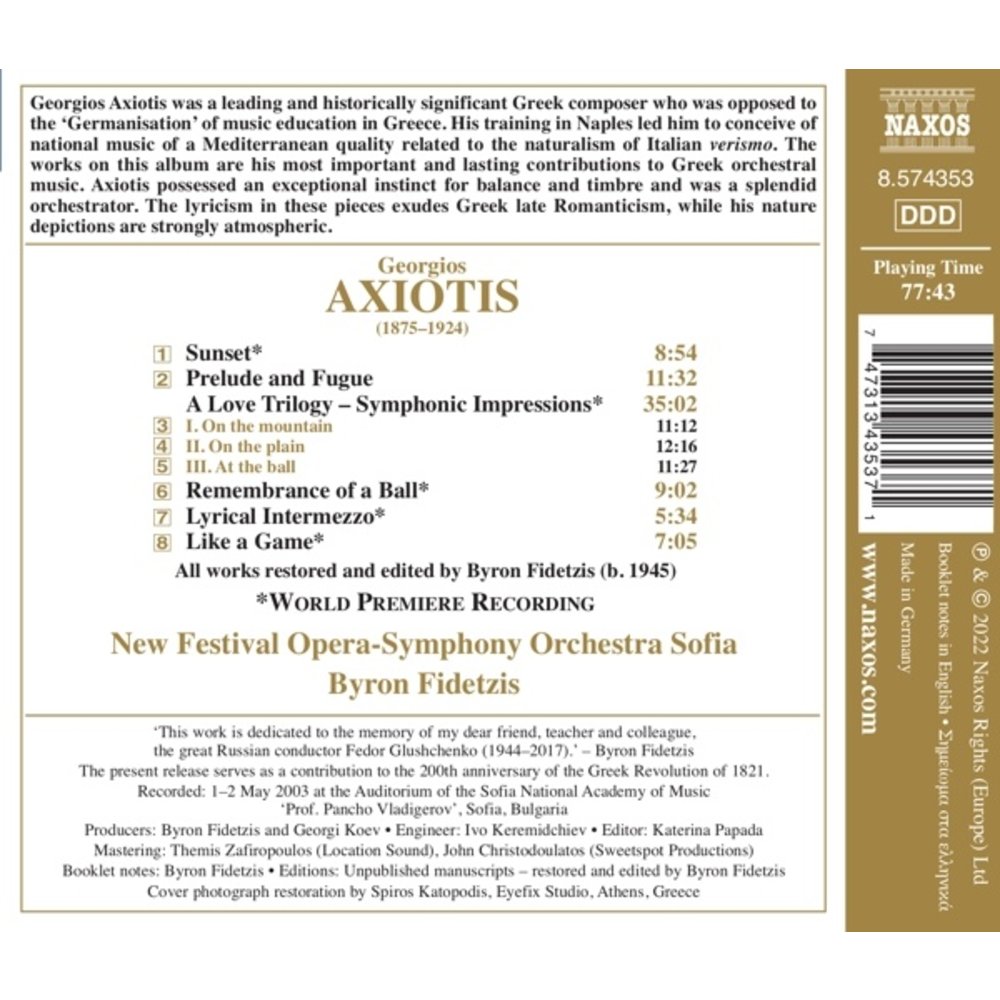 Naxos A LOVE TRILOGY - SYMPHONIC IMPRESSIONS