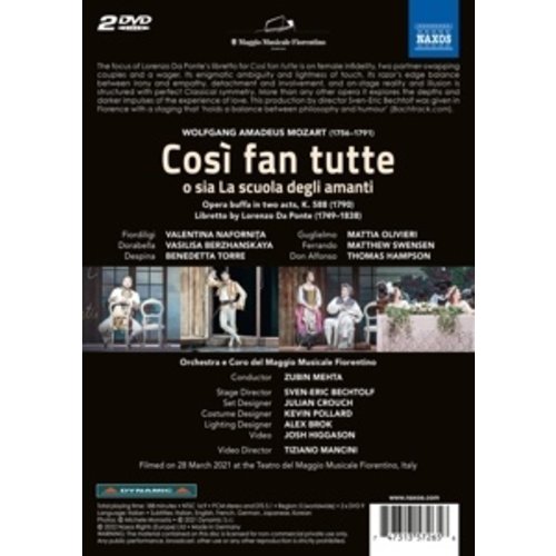 Naxos MOZART: COSI FAN TUTTE (DVD)