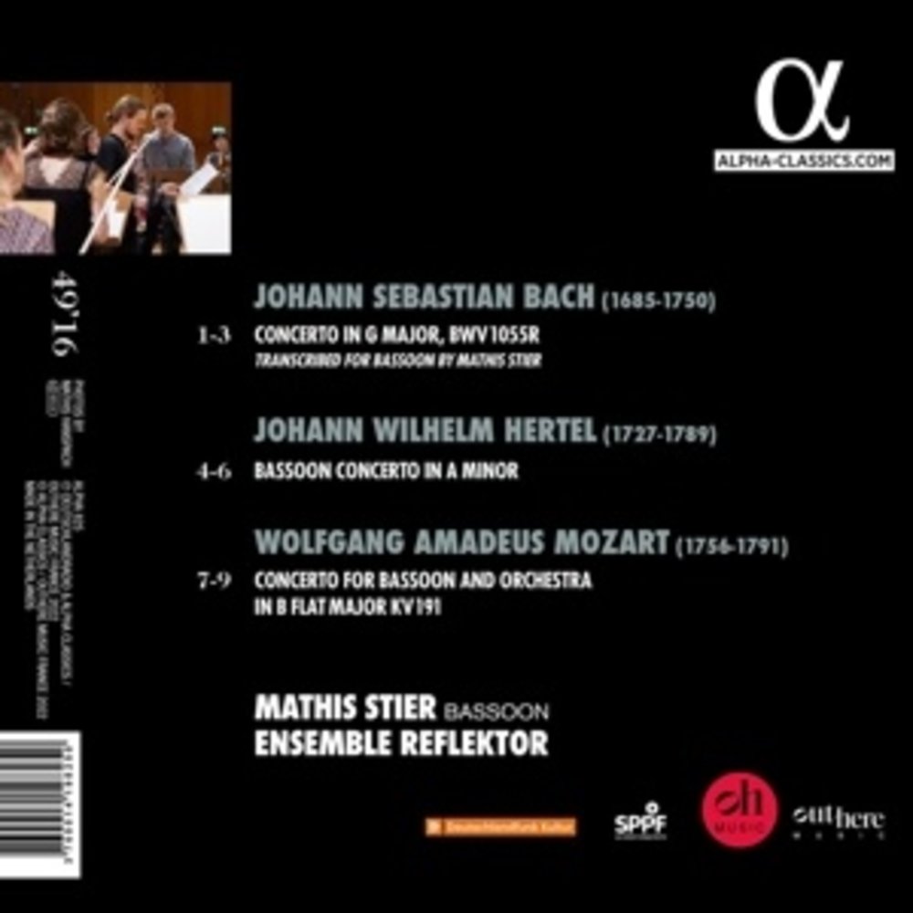 ALPHA BACH, HERTEL, MOZART: SENTIMENT