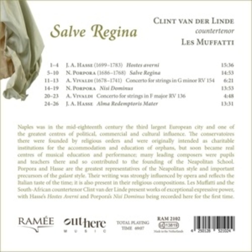 SALVE REGINA. MOTETS BY HASSE AND PORPORA