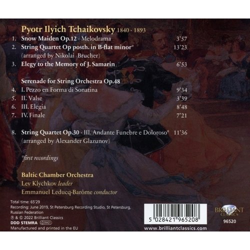 Brilliant Classics TCHAIKOVSKY: SERENADE FOR STRINGS, OP. 48