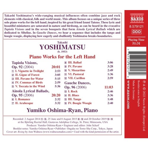 Naxos YOSHIMATSU: PIANO WORKS FOR THE LEFT HAND