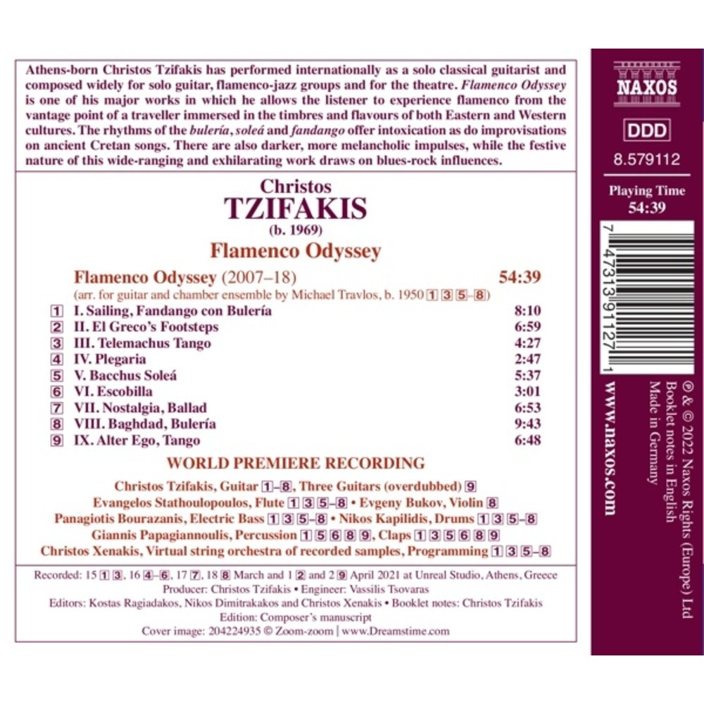 Naxos TZIFAKIS: FLAMENCO ODYSSEY