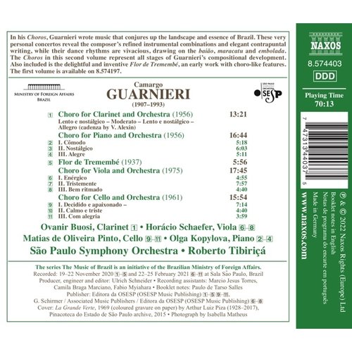 Naxos GUARNIERI: CHOROS, VOL. 2