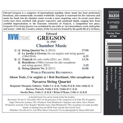 Naxos GREGSON: CHAMBER MUSIC