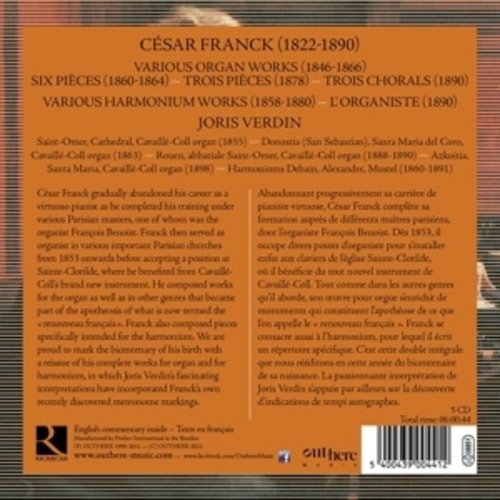 Ricercar FRANCK: COMPLETE ORGAN & HARMONIUM WORKS (5CD)